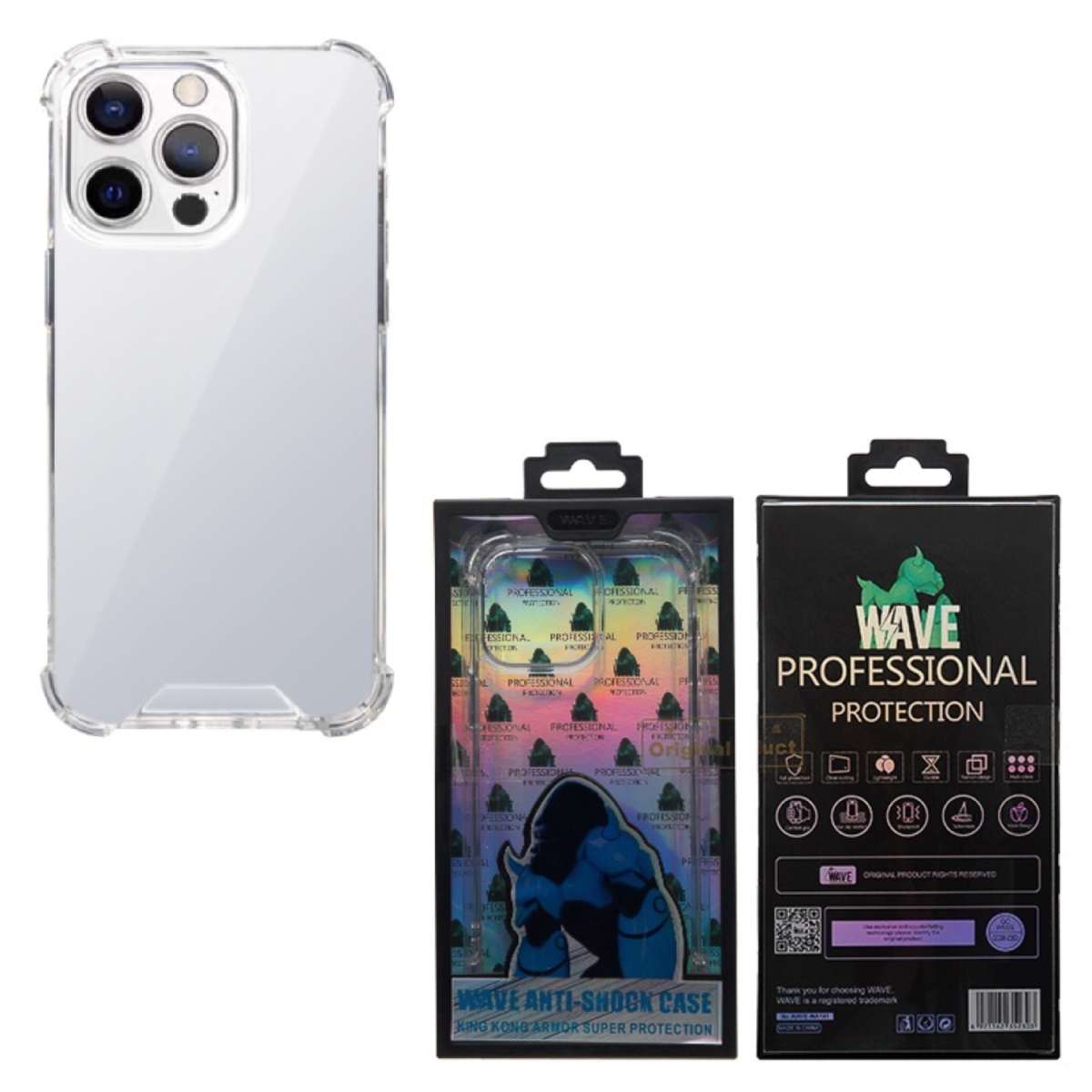 Back Case Anti- Shock Burst Apple iPhone 16e Wave clear