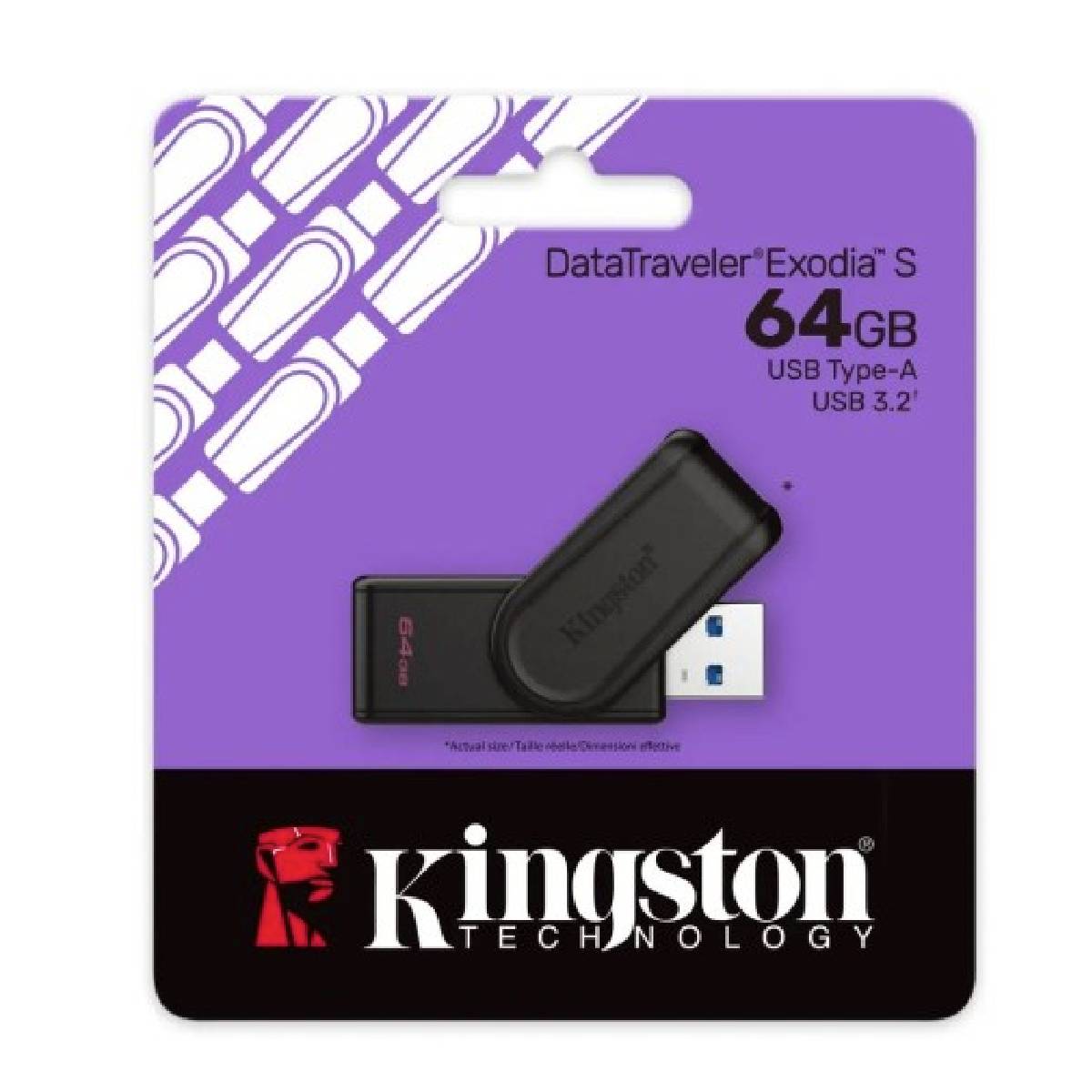 Pen Drive Kingston Exodia S USB 3.2 64GB black