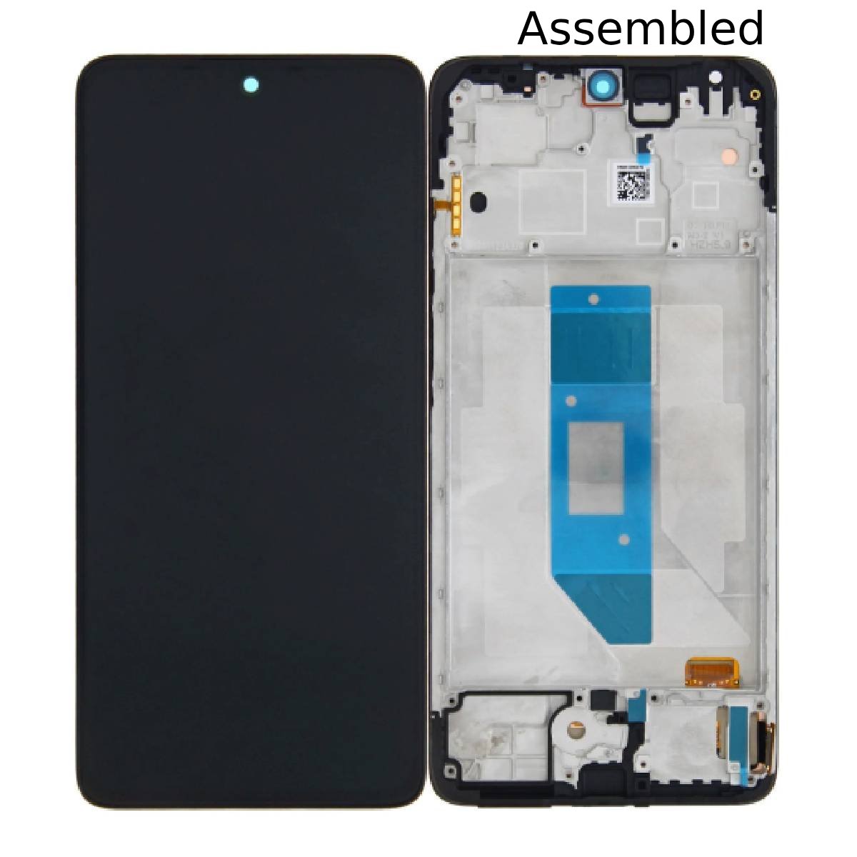 LCD Complete Frame Xiaomi Redmi Note 14 4G black Assembled