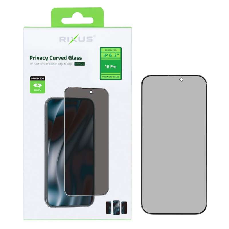 Tempered Glass Privacy Rixus Apple iPhone 16 Pro