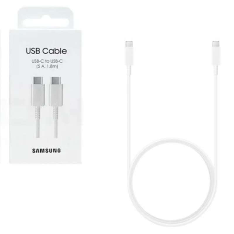 Cable USB-C to USB-C Samsung 5A 1.8m white