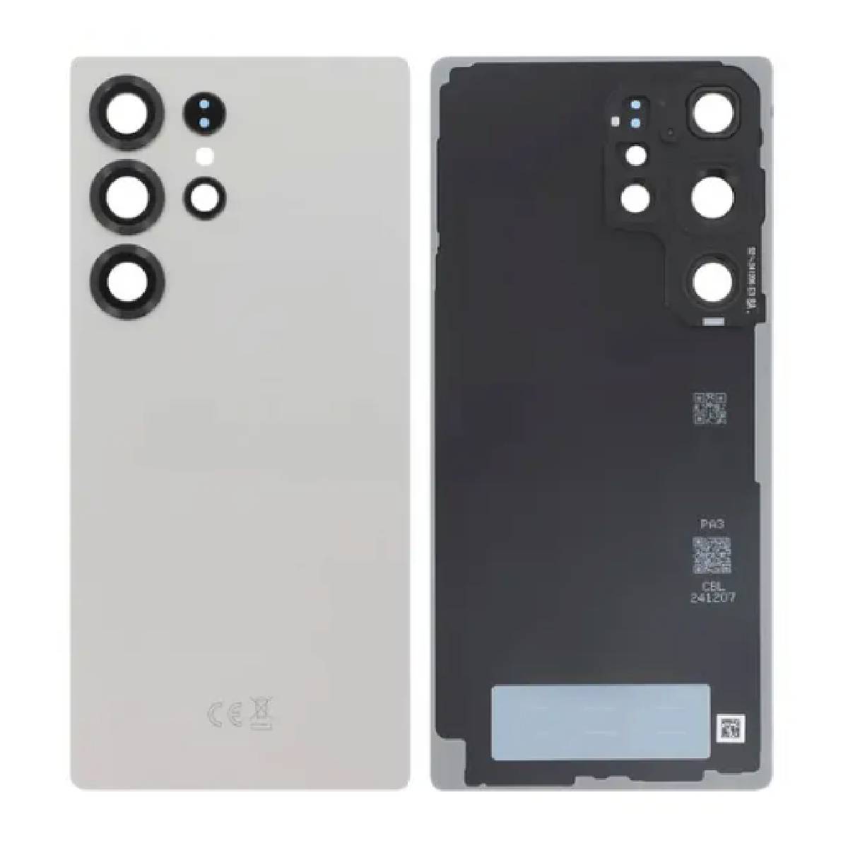 Back Battery Cover Lens Samsung S25 Ultra S938 gray OEM