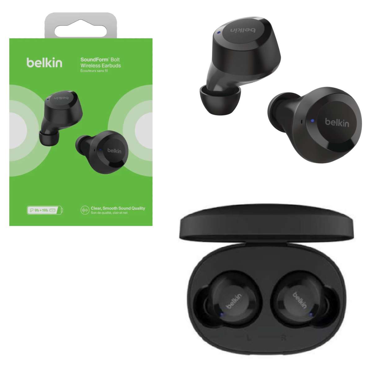 Earphone Belkin TWS SoundForm Bolt Wireless black