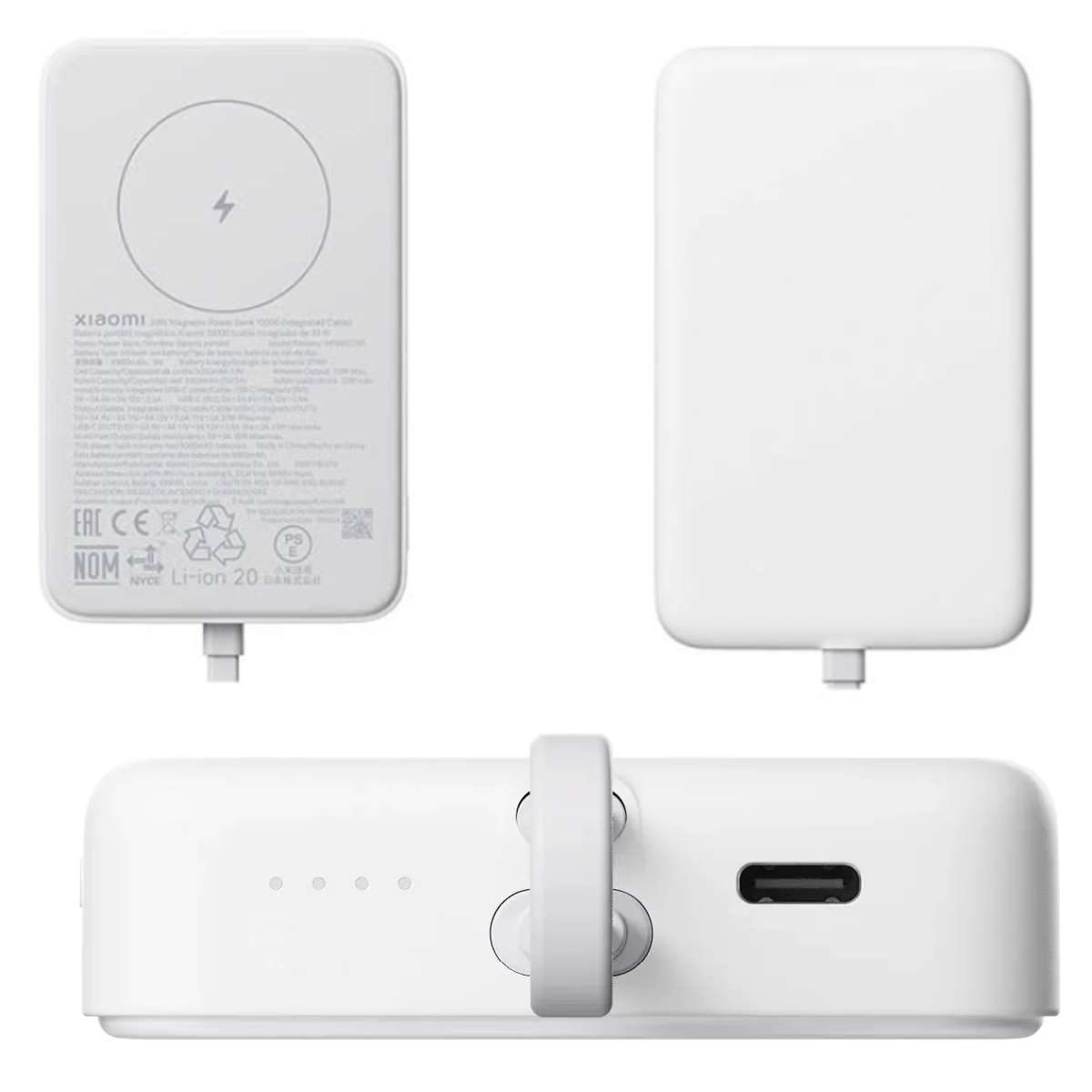 Power Bank Magsafe Xiaomi 33W 10000mAh Integrated USB-C / USB-C white