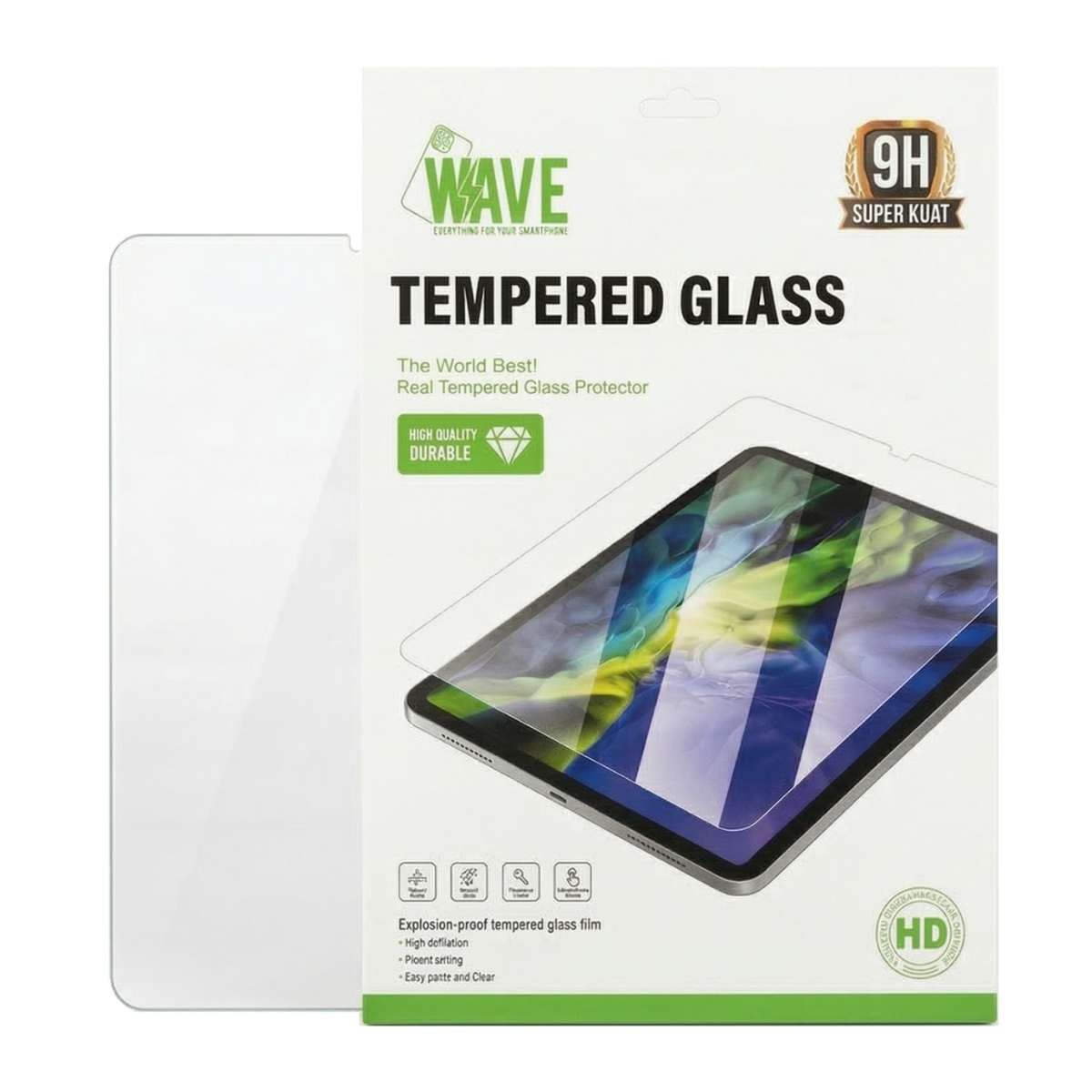 Tempered Glass Apple iPad Pro 13" (2024, M4) / (2025, M5) / Air 13" (2024, M2) / (2025, M3) Wave