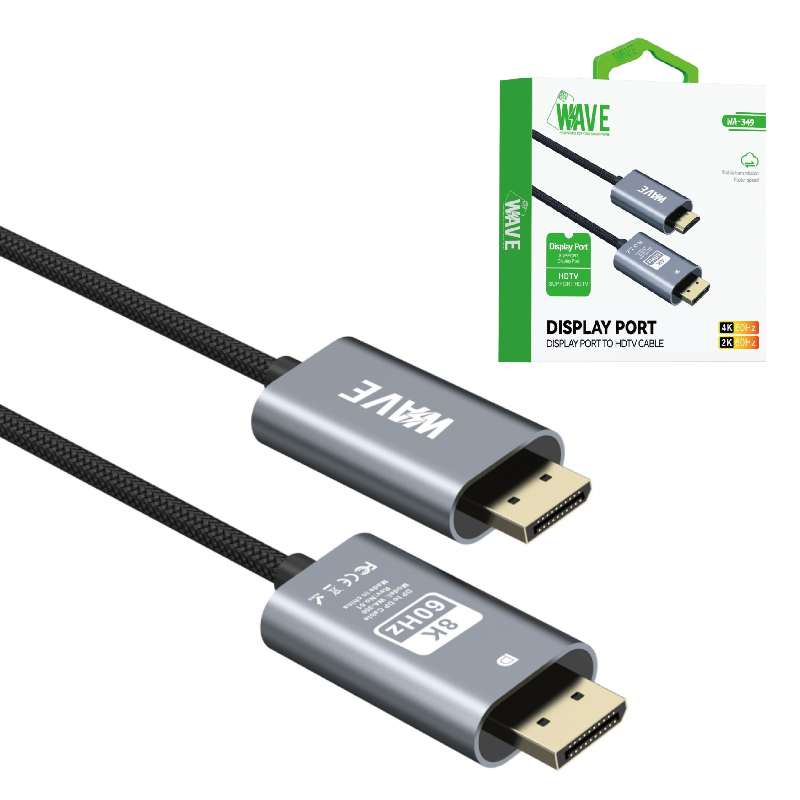 Cable Display Port to HDMI Wave WA-349 4K 1m