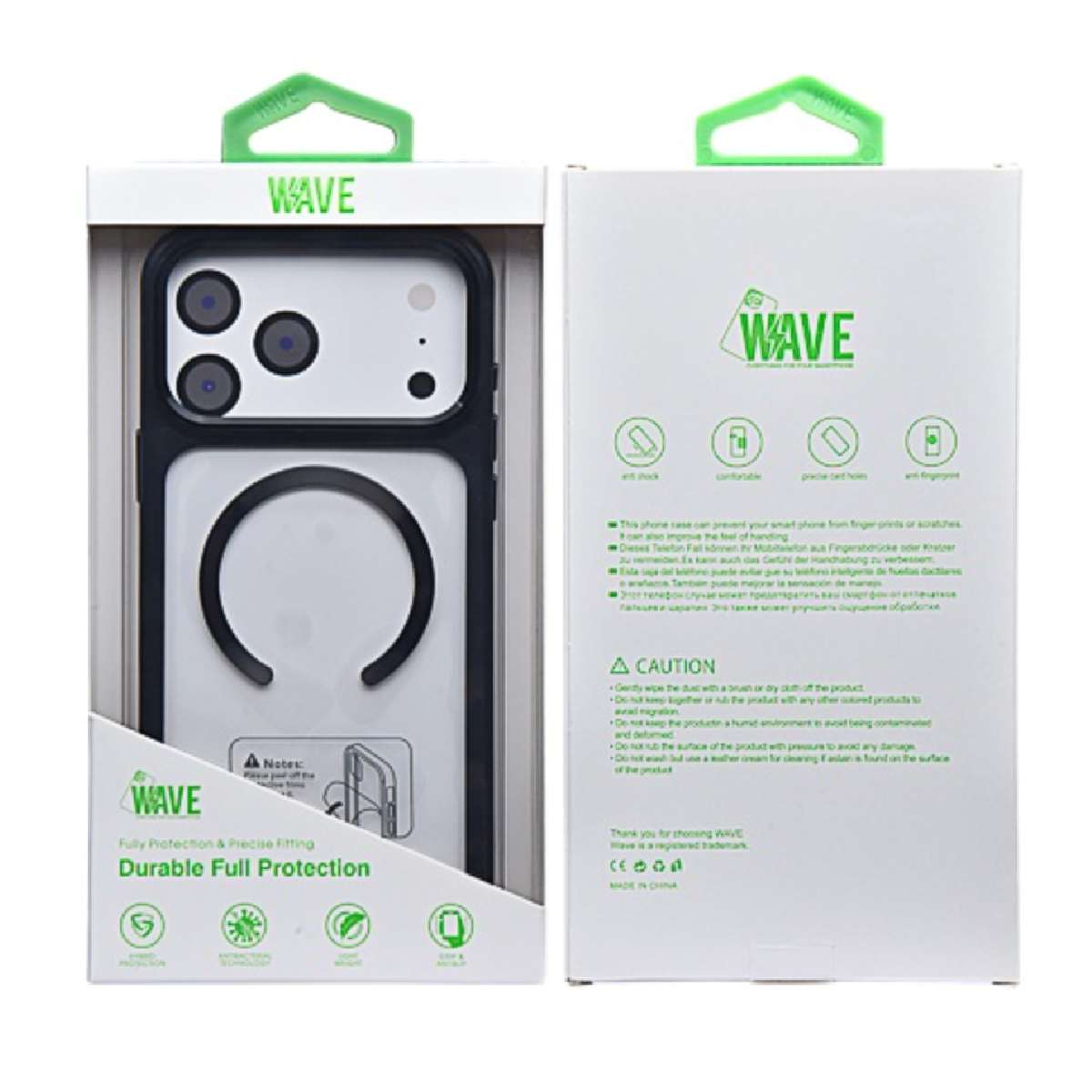 Back Case Magsafe Apple iPhone 17 Pro Wave black