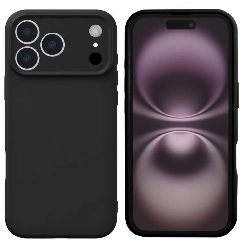 Back Case Soft TPU Rixus Apple iPhone 17 Pro Max black