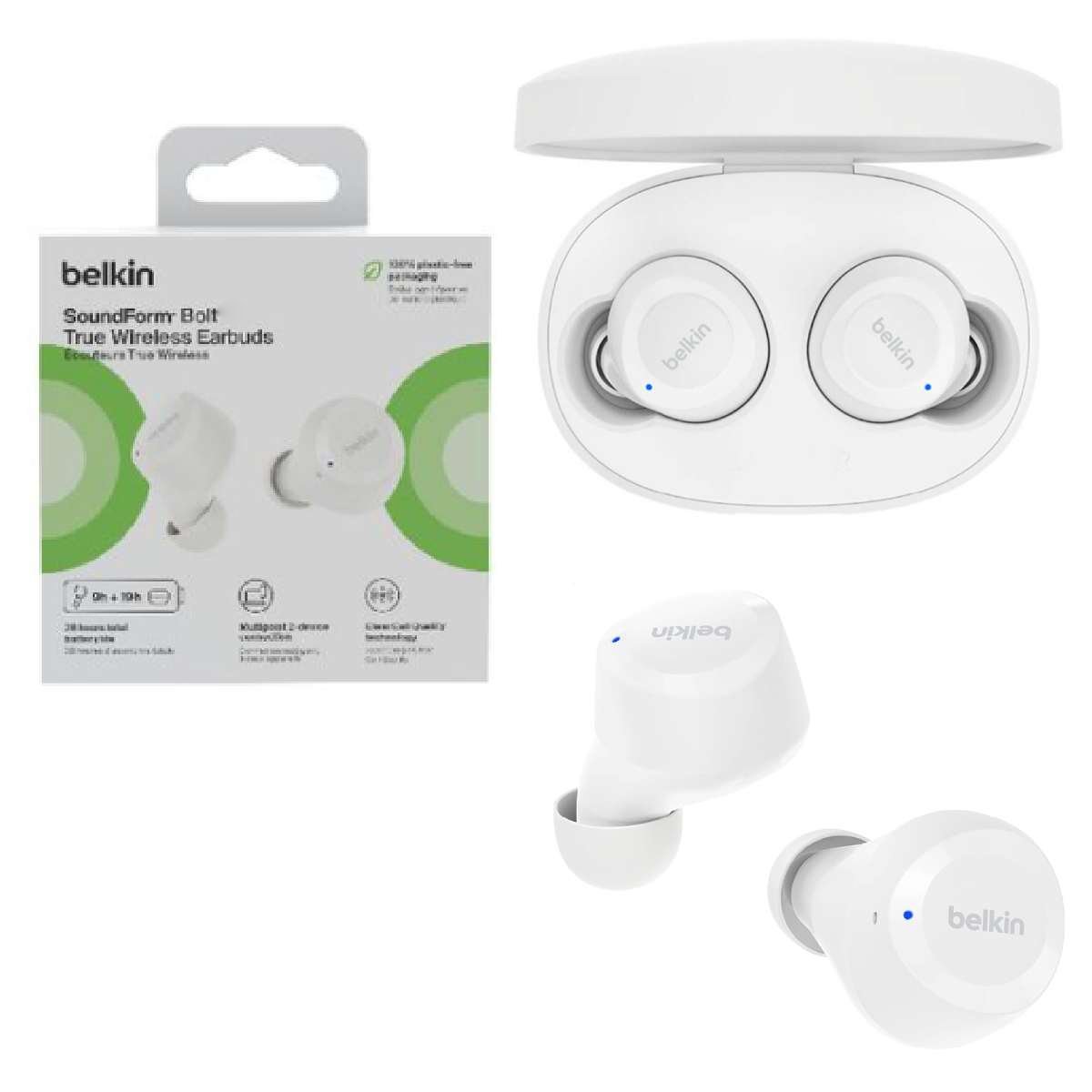 Earphone Belkin TWS SoundForm Bolt Wireless white