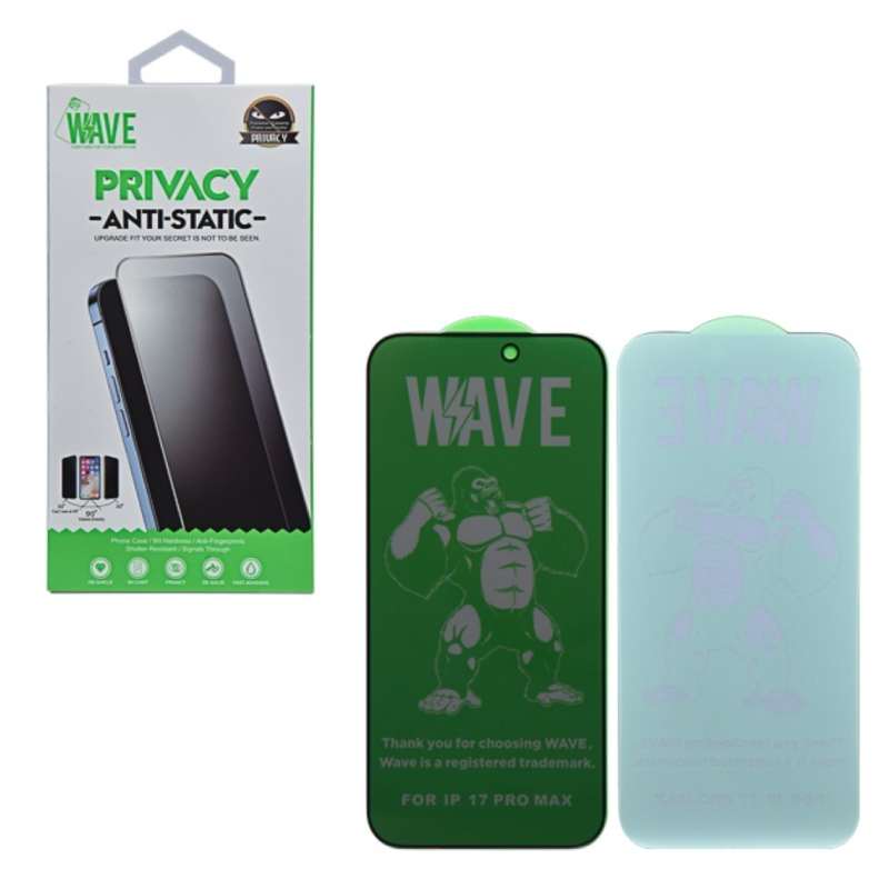 Tempered Glass Privacy Samsung A16 4G A165 / A16 5G A166 / A17 4G A175 / A17 5G A176 Wave black