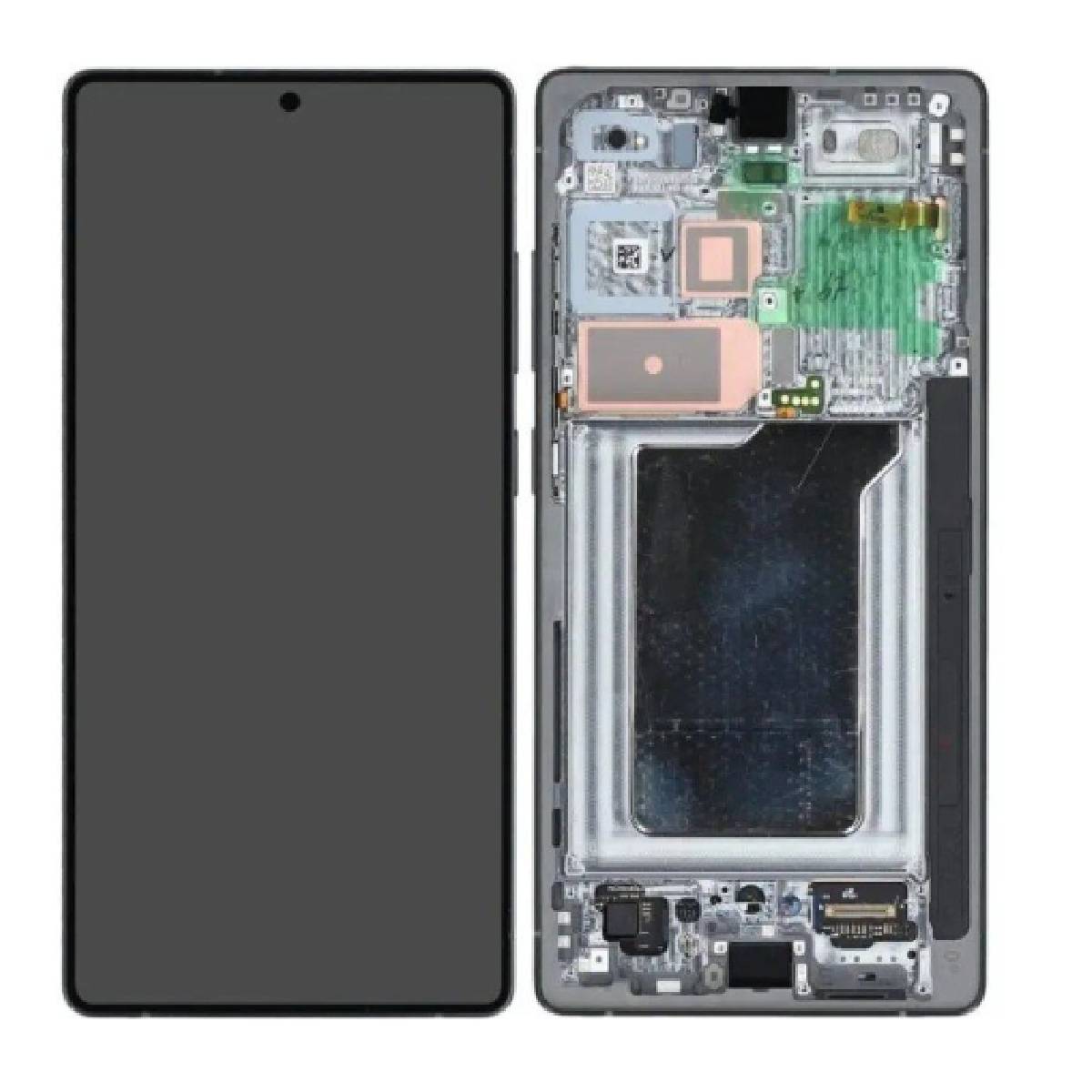 LCD Complete Frame Samsung S25 Ultra S938 jet black / gray / green (Original)