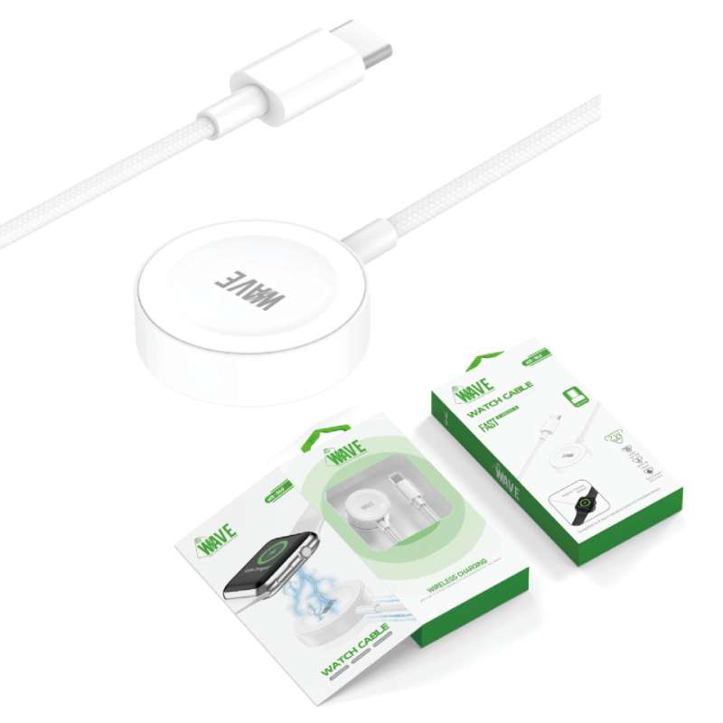 Wireless Charger Apple Watch Wave WA-360 USB-C 1m white