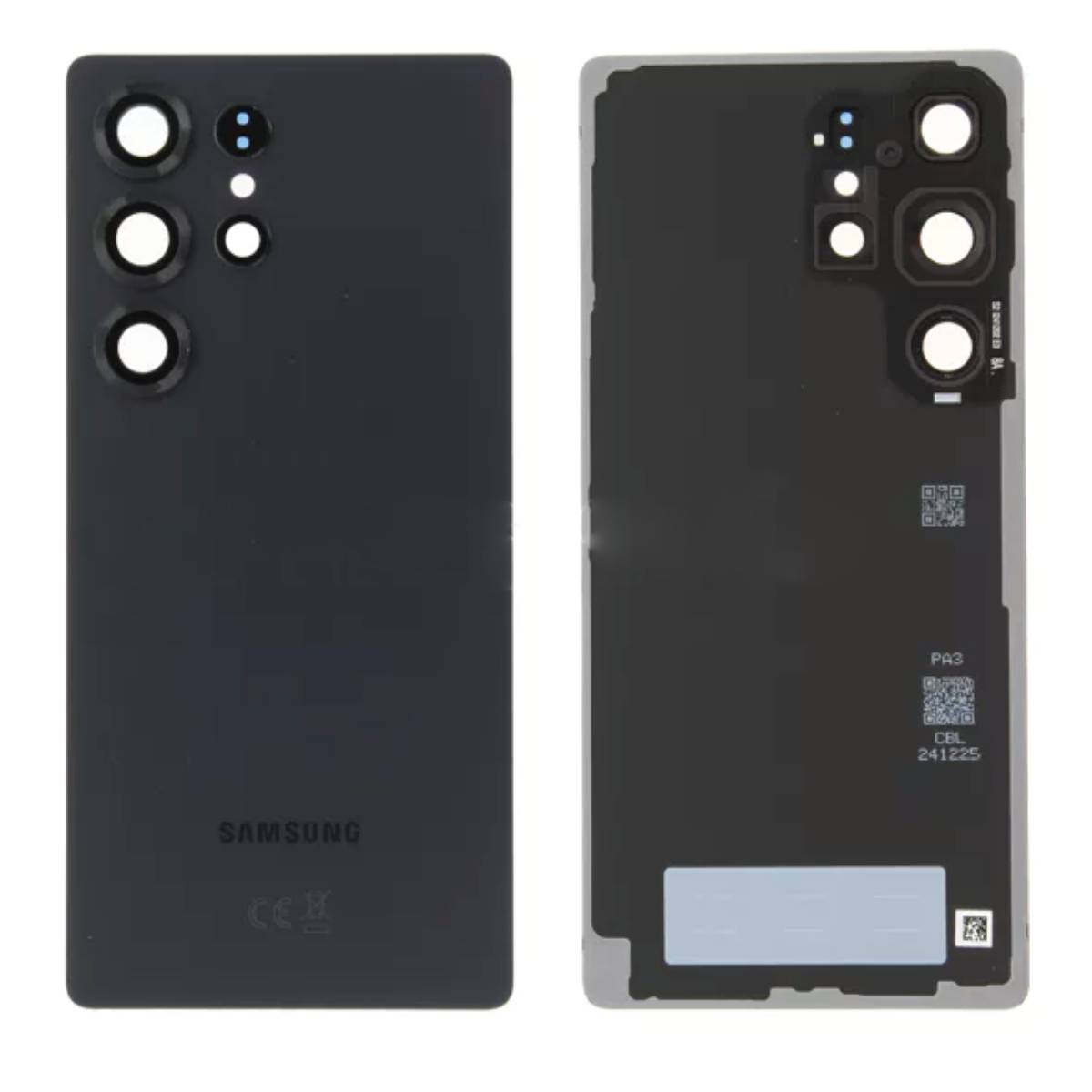Back Battery Cover Lens Samsung S25 Ultra S938 black OEM