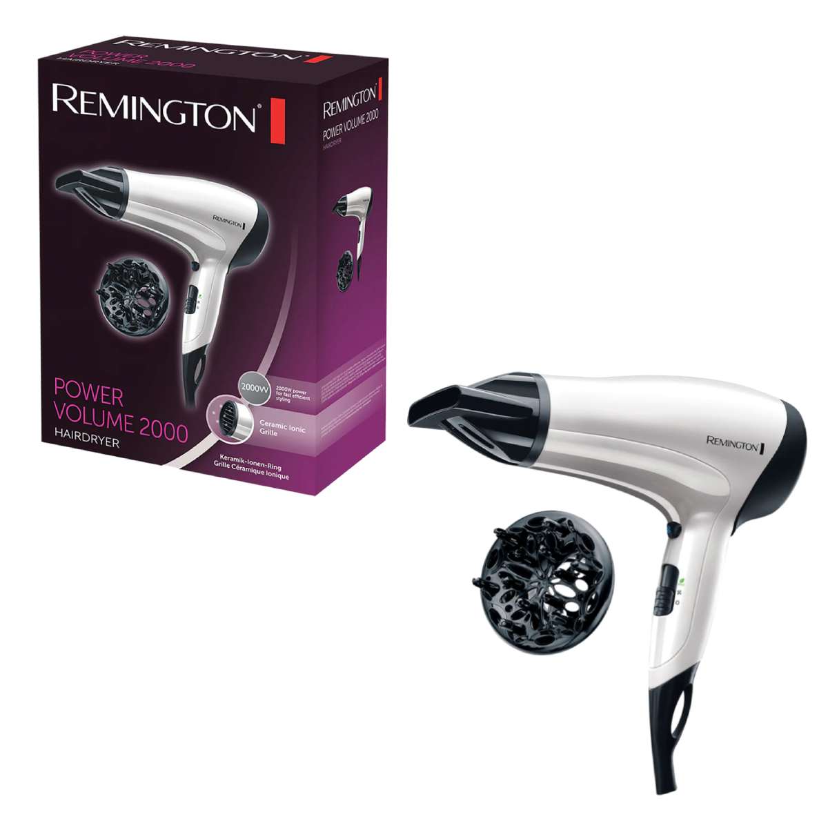 Hair Dryer Remington D3015 Ioni 200W white