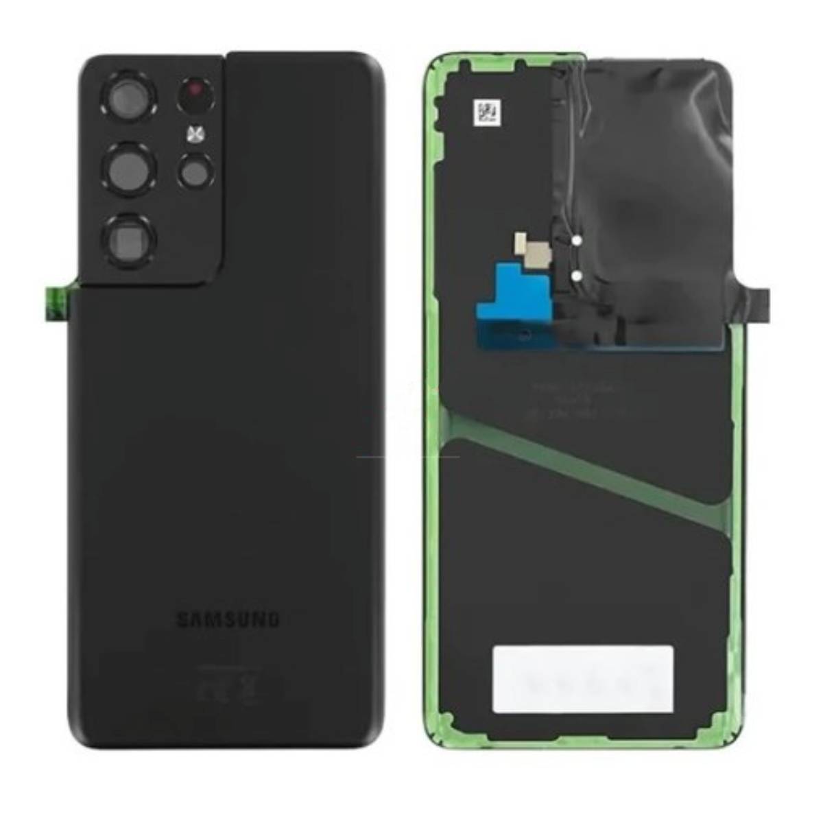 Back Battery Cover Lens Samsung S21 Ultra G998 black OEM