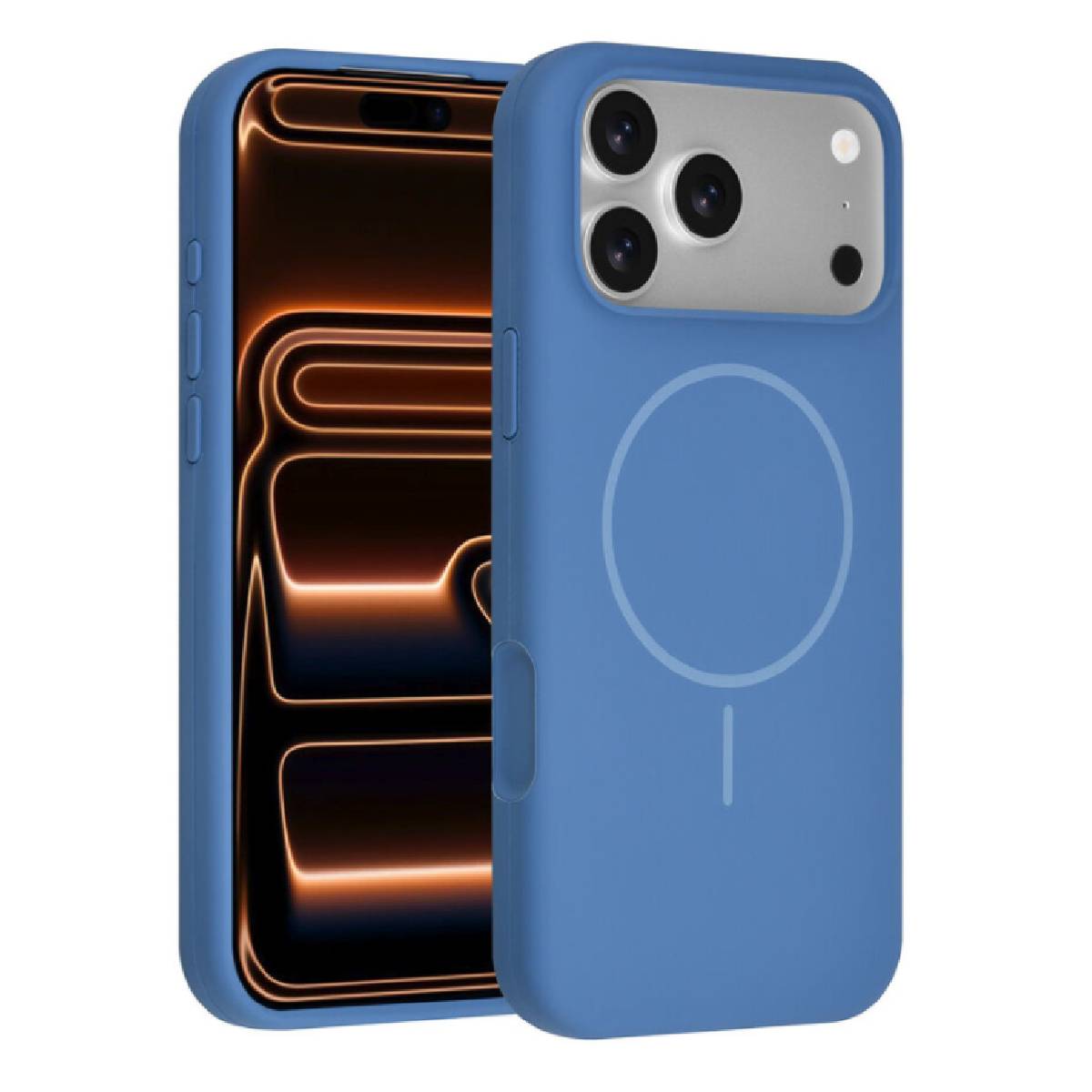 Back Case Magsafe Silicone Apple iPhone 18 Pro Max blue