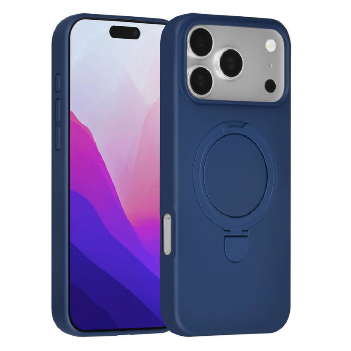 Back Case Magsafe Stand TPU Apple iPhone 18 Pro Max navy blue