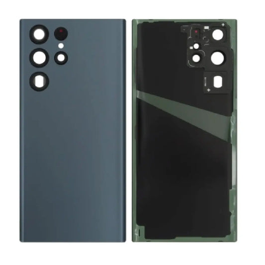 Back Battery Cover Lens Samsung S22 Ultra S908 blue OEM