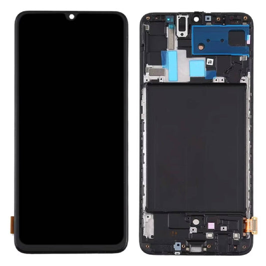 LCD Complete Frame Samsung A70 A705 black OEM