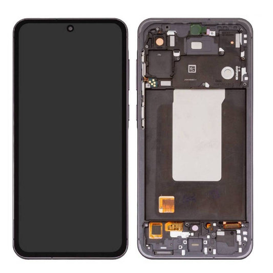 LCD Complete Frame Samsung A56 5G A566 graphite (Original)
