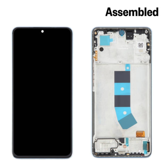 LCD Complete Frame Xiaomi Redmi Note 13 4G blue Assembled