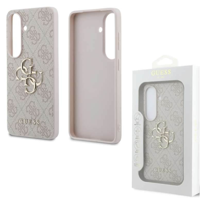 Back Case Samsung S26 S942 Guess 4G Big Metal Logo pink