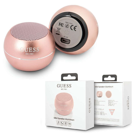 Speaker Guess Mini Aluminum Wireless pink