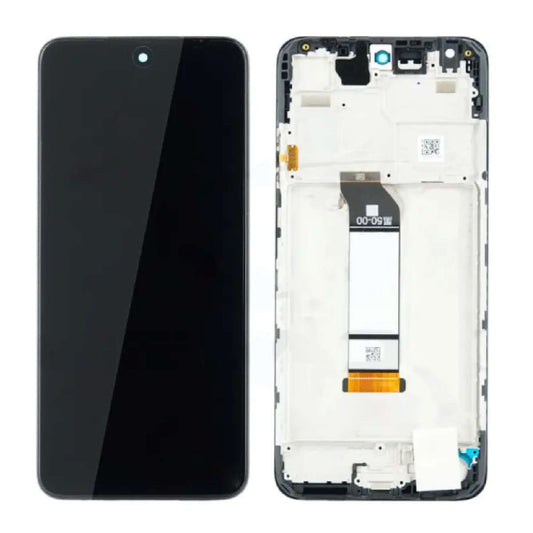 LCD Complete Frame Xiaomi Redmi Note 10 5G / Poco M3 Pro 5G black OEM