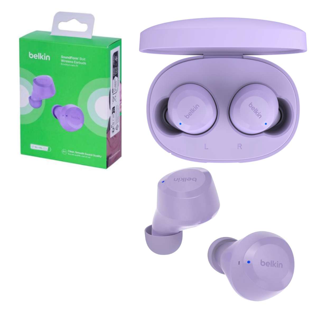 Earphone Belkin TWS SoundForm Bolt Wireless lavender