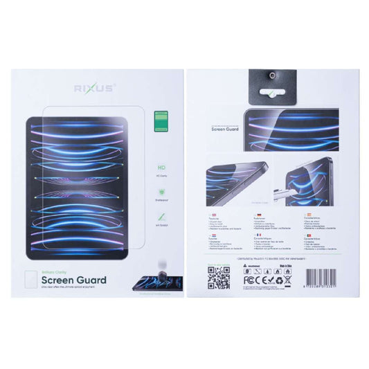 Tempered Glass Apple iPad Pro 11" (2018, 1st Gen) / (2020, 2nd Gen) / (2021, 3rd Gen) / (2022, 4th Gen) Rixus clear
