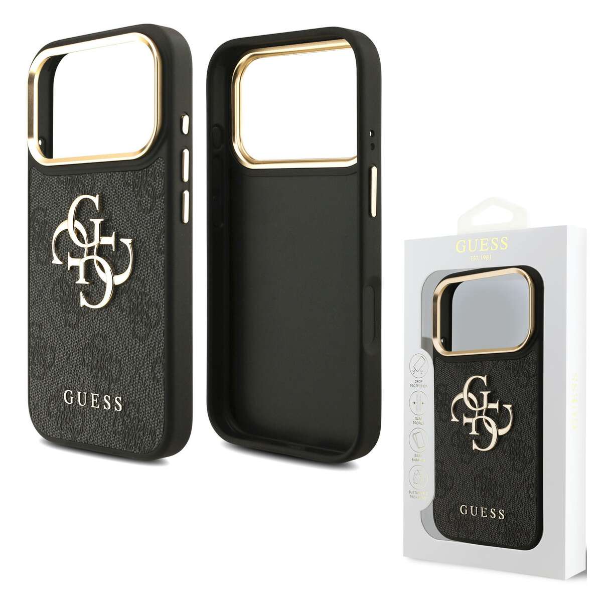 Back Case Apple iPhone 17 Pro 4G Big Metal Logo black