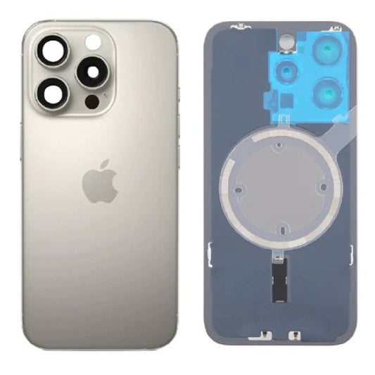 Back Battery Cover Lens Magsafe NFC Apple iPhone 16 Pro Max natural (Original) Pulled