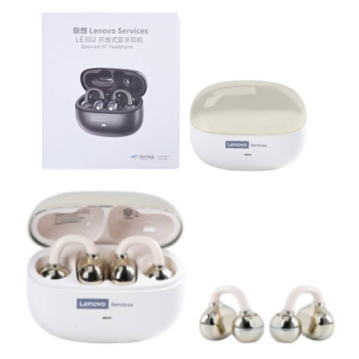 Earphone Lenovo LE302 Wireless cream