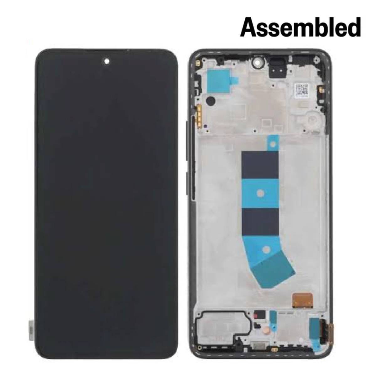 LCD Complete Frame Xiaomi Redmi Note 13 4G black Assembled
