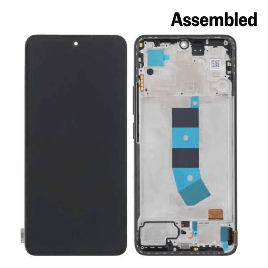 LCD Complete Frame Xiaomi Redmi Note 13 4G black Assembled