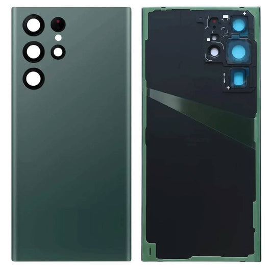 Back Battery Cover Lens Samsung S22 Ultra S908 green OEM