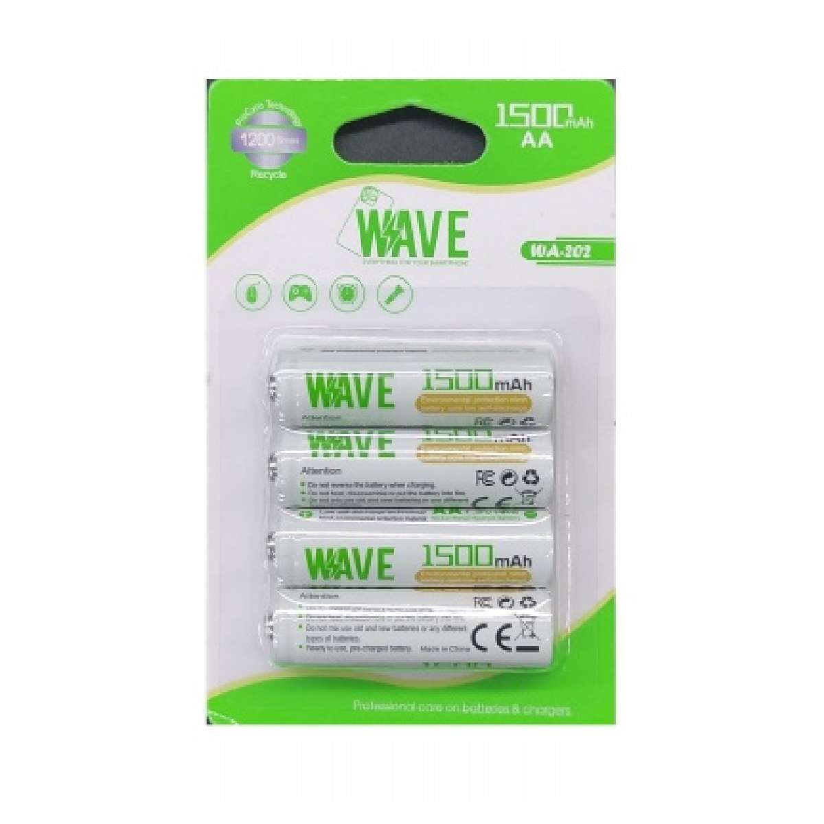 Battery Wave WA-202 AA 1500mAh (4Pcs)