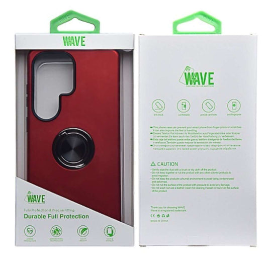 Back Case Samsung A57 5G A576 Wave Armor Ring red