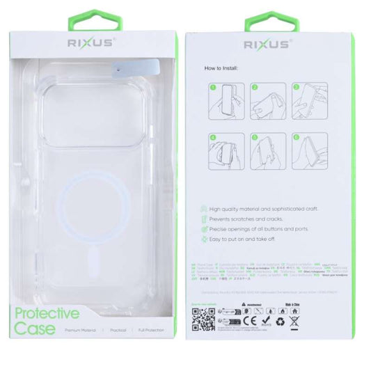Back Case Magsafe Anti-Burst Rixus Apple iPhone 17 Pro clear