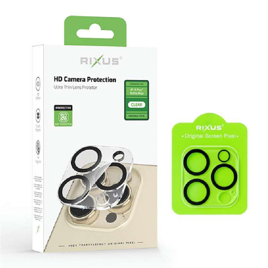 Tempered Glass Camera Protector Rixus Apple iPhone 16 Pro / 16 Pro Max