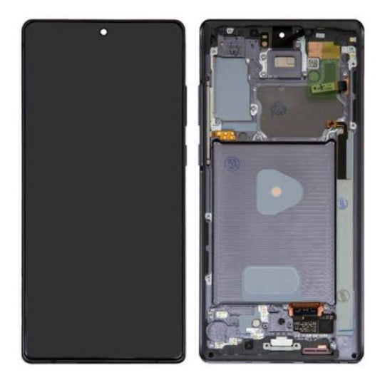 LCD Complete Frame Samsung Note 20 N980 gray (Original) Pulled