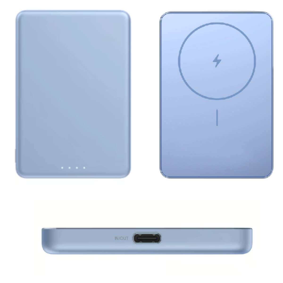 Power Bank Slim Magsafe Xiaomi 22.5W 5000mAh USB-C blue