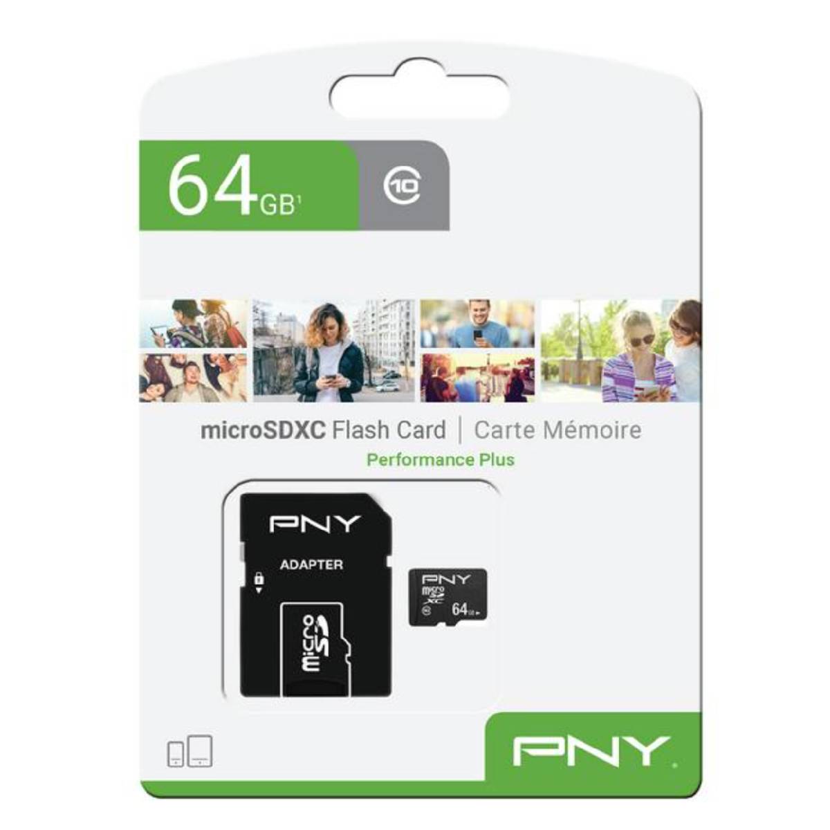 PNY Micro SD Class 10 64GB (With Adapter)