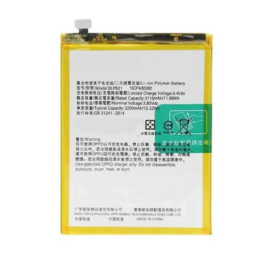Battery Oppo A73 (2017) / F5 Youth / A73 4G (2020) / A75 / A77 (2017) / F3 / F5 / F5 Plus 3200mAh OEM (BLP631)