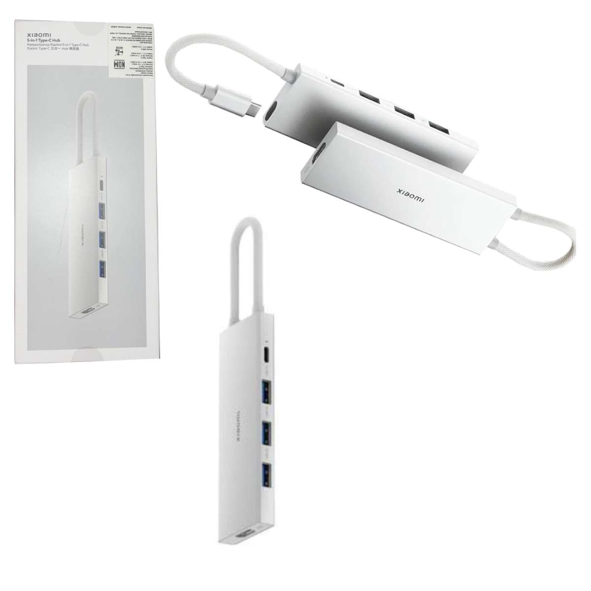 Adapter USB-C Xiaomi 5-in-1 white