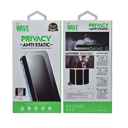 Tempered Glass Privacy Apple iPhone 15 Plus Wave black
