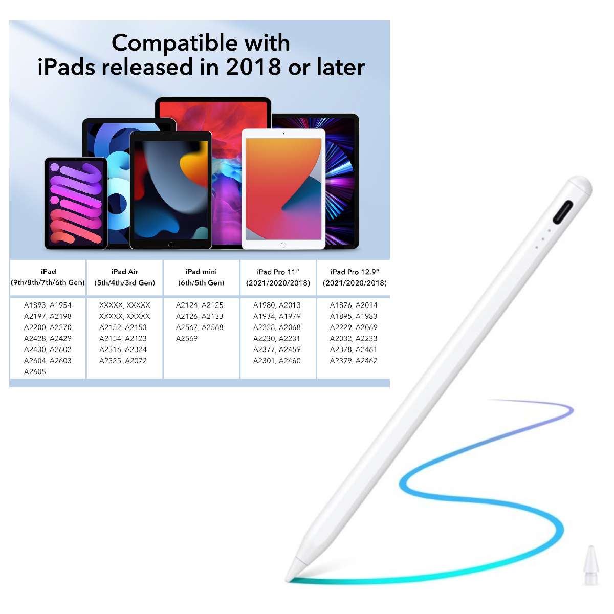 Universal Active Stylus Pen white
