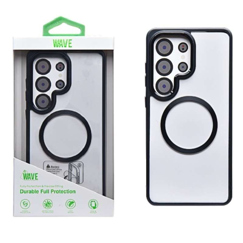 Back Case Samsung S23 Plus S916 Wave Magsafe Anti Shock black