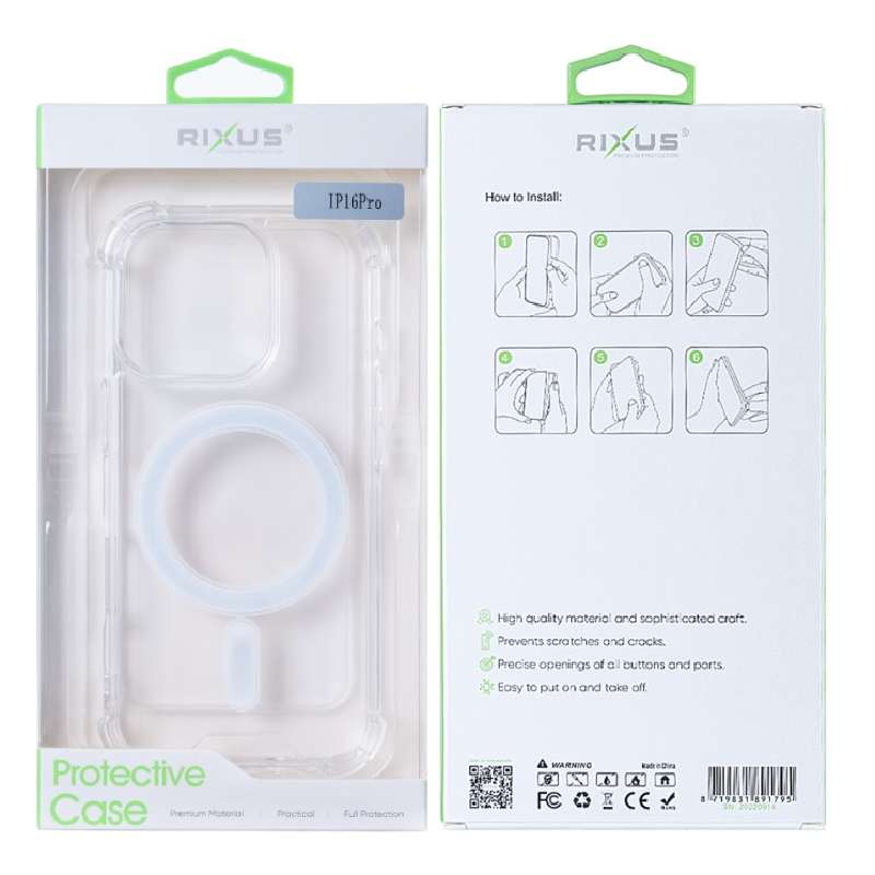 Back Case Magsafe Anti-Burst Apple iPhone 16 Pro clear