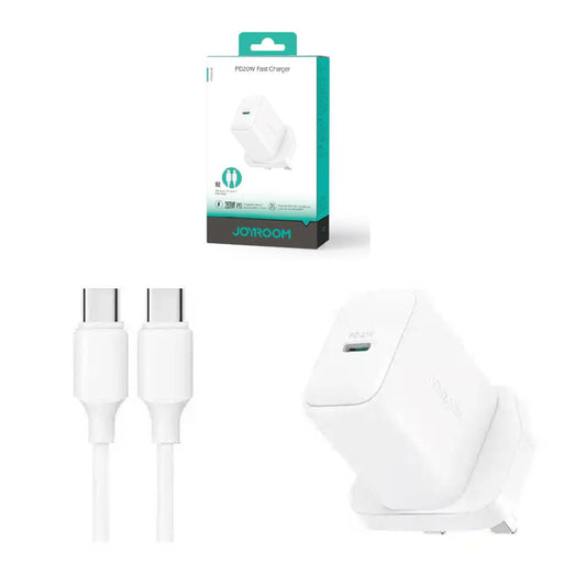 Charger USB-C with USB-C to USB-C Cable Joyroom JR-TCF20 20W white